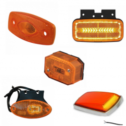 Diverse soorten zijmarkeringslampen Diverse soorten zijmarkeringslampen